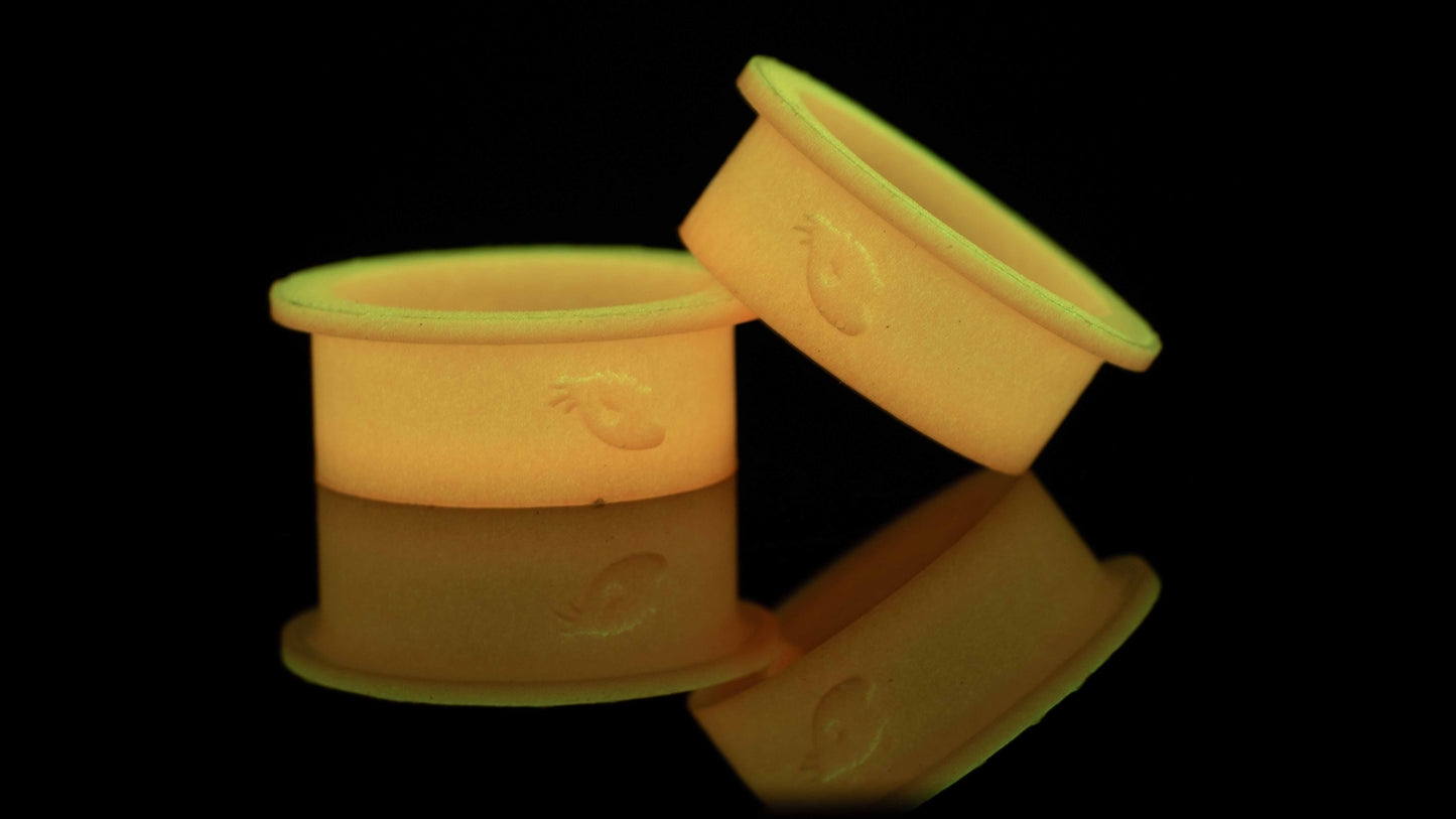 Limited Edition Glow Reusable Large Silicone Feeding Cups (2 pack)