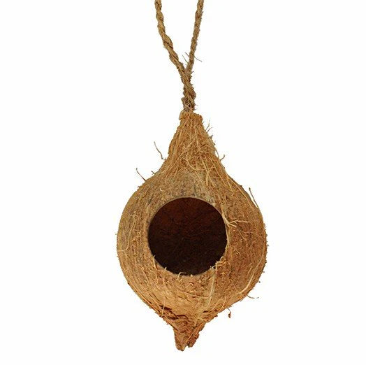Hanging Coconut Hide for Crested Geckos