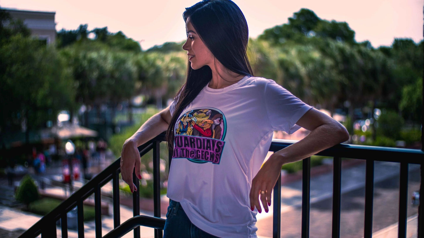 Guardians of the Geckos Character T-Shirt - Ladies Fit
