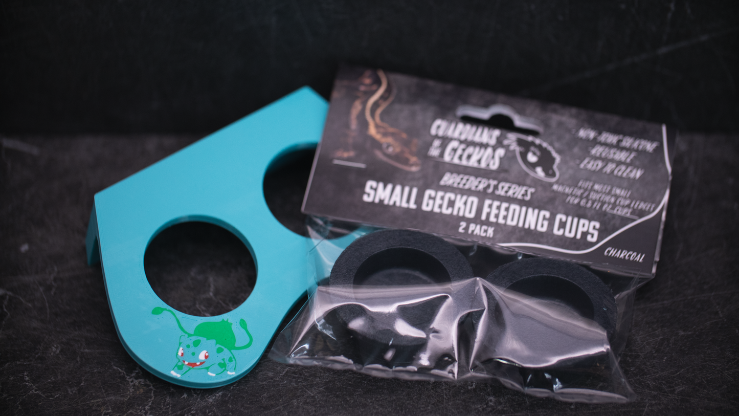 Themed Magnetic Feeding Ledge - Custom Artwork - Pocket Monster