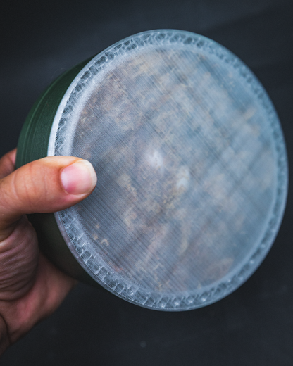 Transparent bottom Crested Gecko egg laying bin for checking eggs without opening hide