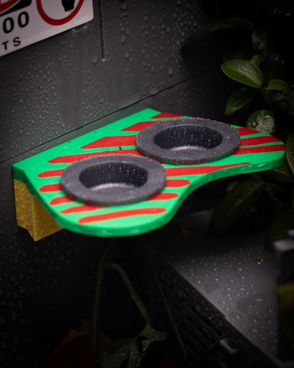 Themed Crested Gecko Magnetic Feeding Ledges - Prehistoric Edition